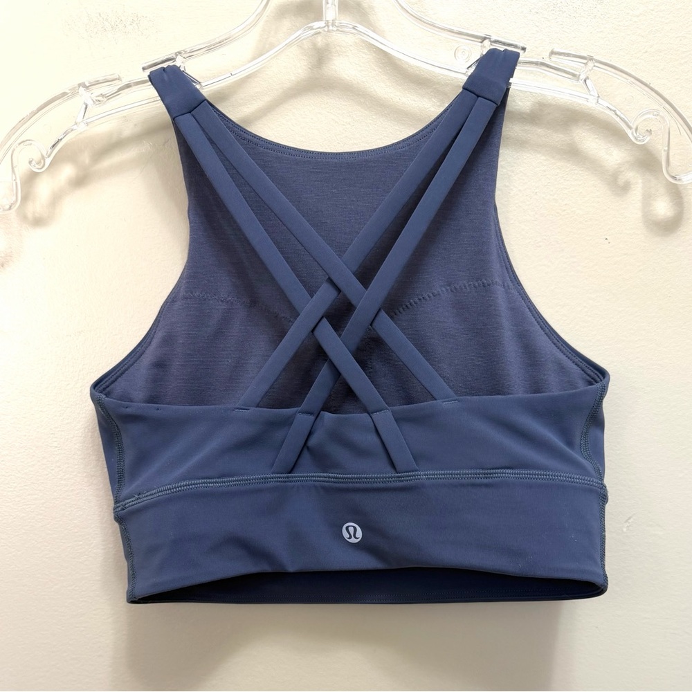Lululemon Energy Longline Sports Bra in Shade  Size 6 - Picture 3 of 6